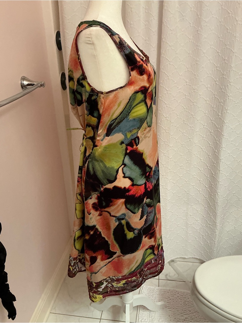 Simply Vera Vera Wang Multicolor Floral Slip Dress - Blue Label